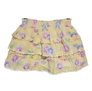 LoveShackFancy Billie Skirt in Bright Azalea Size 12Y